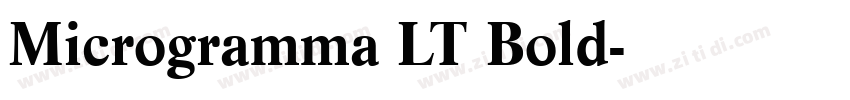 Microgramma LT Bold字体转换